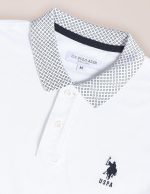 U.S. POLO ASSN. Men's Ribbed Collar Pure Cotton Slim Fit Polo Shirt - Image 3
