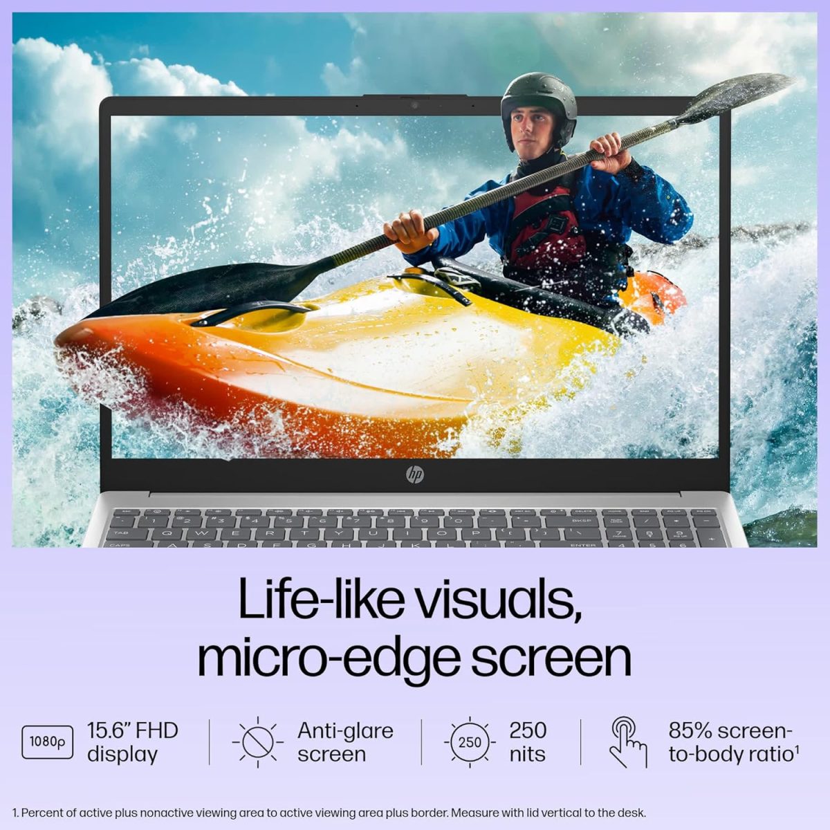 HP 15, 13th Gen Intel Core i3-1315U, 8GB DDR4, 512GB SSD, (Win 11, Office 21, Grey, 1.59kg), Anti-Glare, Micro-Edge,15.6-inch(39.6cm), FHD Laptop, Intel UHD Graphics, 1080p FHD Camera, fd0006TU - Image 7