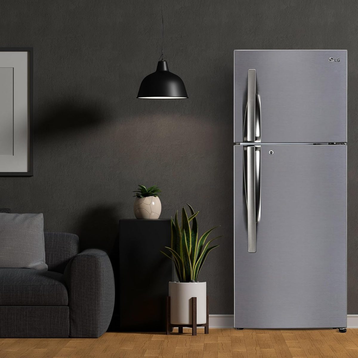 LG 242 L 3 Star Smart Inverter Frost-Free Double Door Refrigerator (GL-I292RPZX, Shiny Steel, Door Cooling+) - Image 7