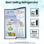 Samsung 183 L, 4 Star, Digital Inverter, Direct-Cool Single Door Refrigerator (RR20C1724CU/HL, Camellia Blue) - Image 4
