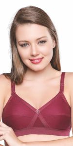 TRYLO KPL Women's Cotton Non-Padded Bra Black/Black Currant/Butter SCOT/Coral/MARUN/Rasberry/Rose Gold/Nude/Sapphire/Skin/White 30 to 40 Available Cups C to I - Image 3
