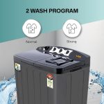 VW 7.5 kg 5 Star Aqua Spin Semi Automatic Top Load Washing Machine AquaSpin0075P (Black) - Image 3