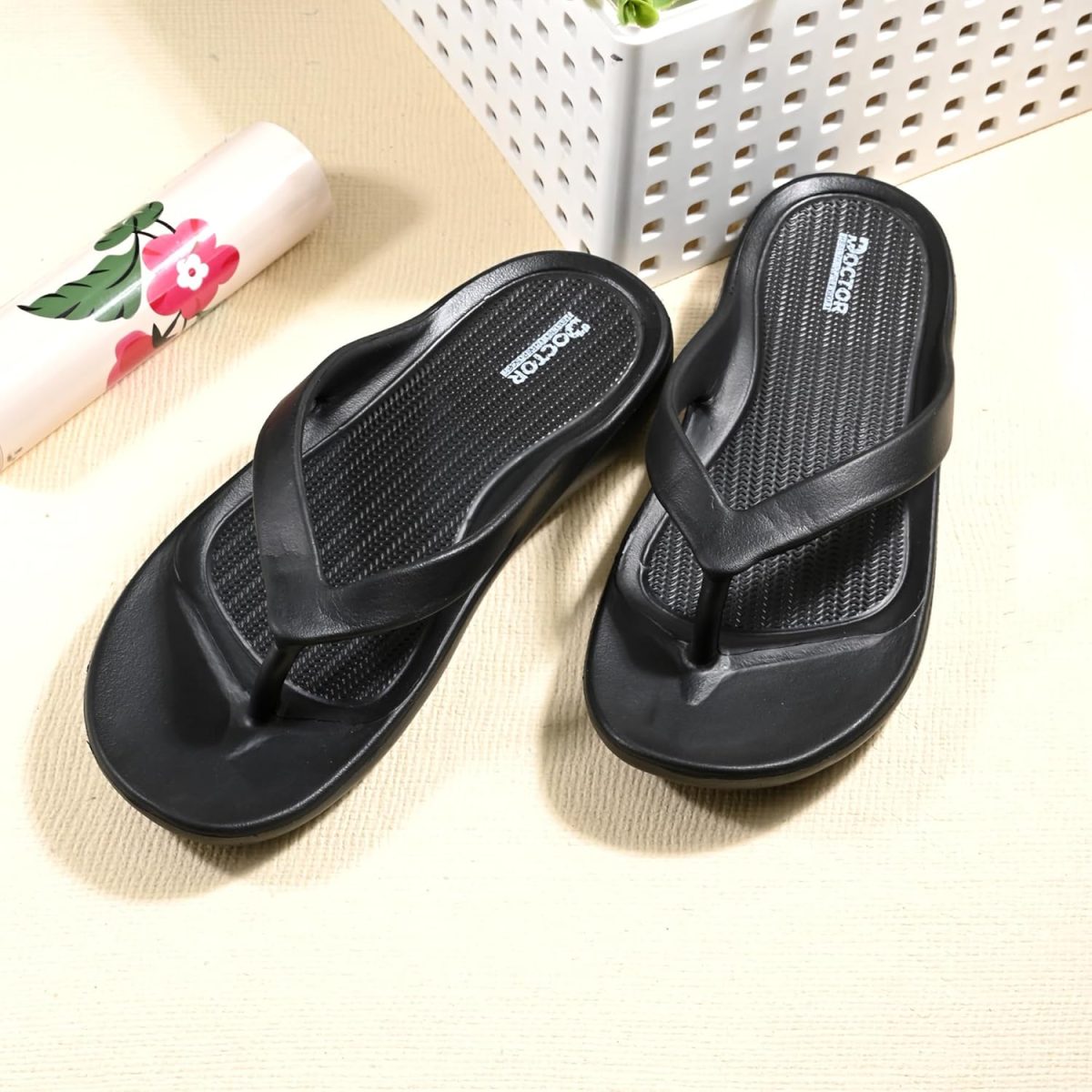 DOCTOR HEALTH SUPER Classic Stylish Ultra Soft Slippers with Cushion | Comfortable, Premium and Bright Colorful Flip Flops | Lab Tested Cushion and Bounce | Cushioned Footwear | Trendy Women Slippers - Image 3