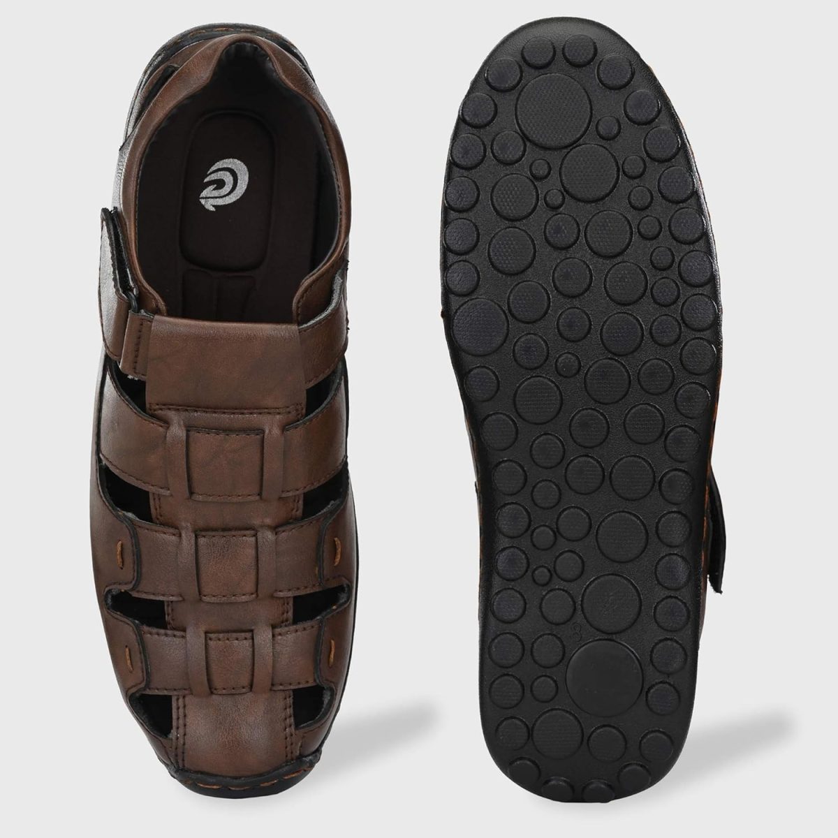 Centrino Men's Casual Fisherman Adjustable Sporty Summer Closed Comfortable Toe Sandals with Premium PU Padding (6114) - Image 6