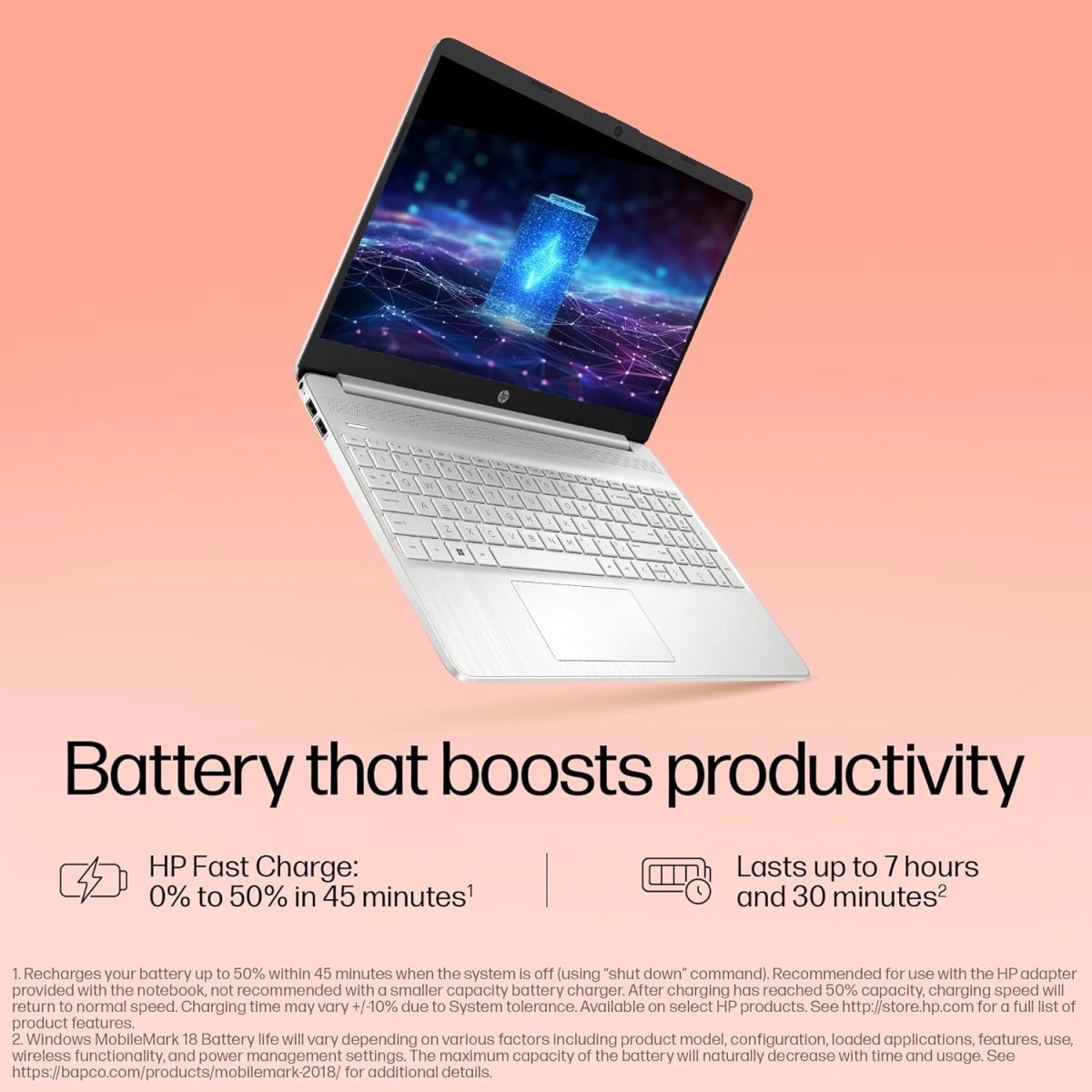 HP 15s, Intel Core i5 12th Gen-1235U Laptop (8GB RAM, 512GB SSD) Anti-Glare, 15.6"/39.6cm, FHD, Win 11, Office 2021, Silver, 1.69Kg, Intel UHD Graphics, Backlit Keyboard, HD Camera, fy5008TU - Image 6