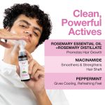 Soulflower Rosemary Water Spray for Hair Growth | Niacinamide & Mint | Hair Regrowth Spray | Instant Shine | Strengthens Hair Roots & Strand | Anti Hair Fall Cooling & Relaxing | All Hair Types 100ml - Image 5