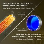 V-Guard Divino Geyser 15 Litre Wall Mount Water Heater For Home|5 Star Rating|Vitreous Enamel Tank Coating|Advanced Multi-Layered Safety|Suitable For Hard Water&High-Rise Buildings|White - Image 4