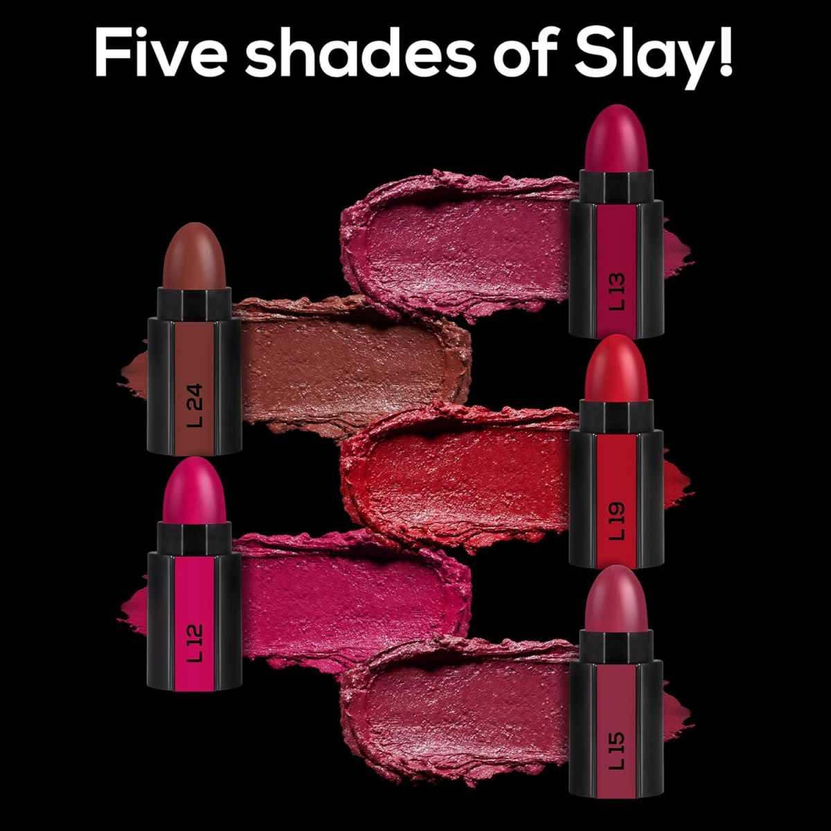 RENEE FAB 5 Glossy 5 in 1 Lipstick 7.5 Gm - Five Shades in One - Moisturizing & Nourishing, Long Lasting, Glossy Finish - Intense Color Payoff - Compact, Glides Smoothly with One-Stroke Application - Image 5