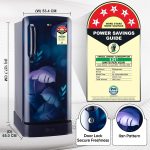LG 185 L 5 Star Direct Cool Smart Inverter Compressor Single Door Refrigerator (GL-D201ABIU, Blue ILAN, Moist N Fresh, Auto Smart Connect with Base Stand Drawer) - Image 5
