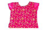 Stanwells Kids Girls Lehnga Choli Net Flared Ruffle Pattern Dress Sleeveless Beautiful Ethnic Hand Sequins Embroidery Traditional Full Length Girl Lehnga Choli - Image 4