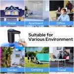 COSTAR Portable Wireless Water Pump - Automatic Dispenser with Removable Spout, USB Rechargeable Mini Pump for Bottles, Ideal for Drinking Water (k-3 pro) 20 Liter - Image 4