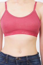 B-SOFT Medium Impact Sports Bra for Women | Daily Use | Non-Wired | Non-Padded | Seamless Bra | Full Coverage | Suitable for Gym,Yoga,Workout - Image 2