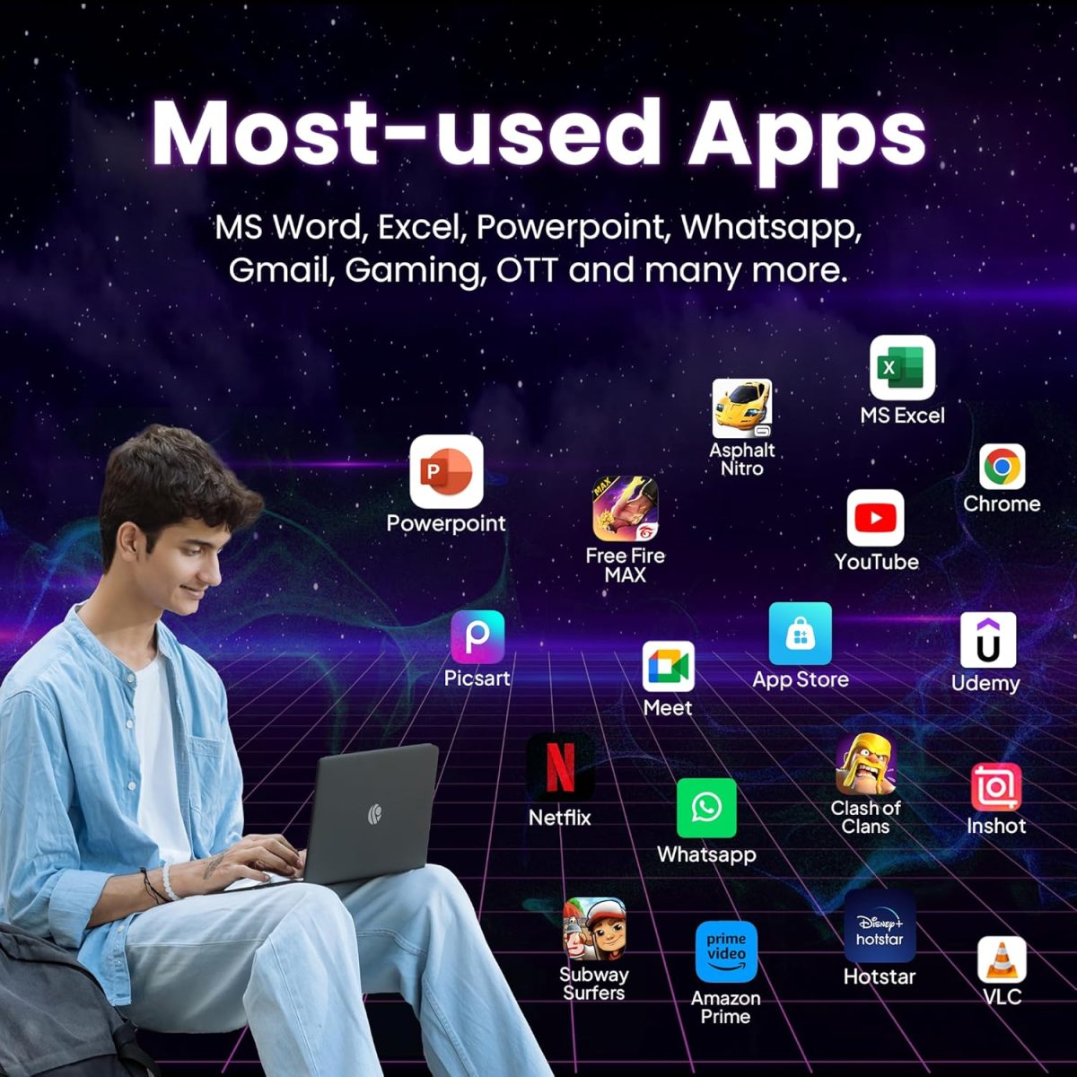 Primebook S 4G, 2025(New, WiFi+4G) Android Based MediaTek MT8788 - (PrimeOS) 4G SIM Slot, Thin and Light Laptop (11.6 Inch, 1.065 Kg, Type C, USB, HDMI, MicroSD) (4GB/128GB eMMC Storage, Black) - Image 7