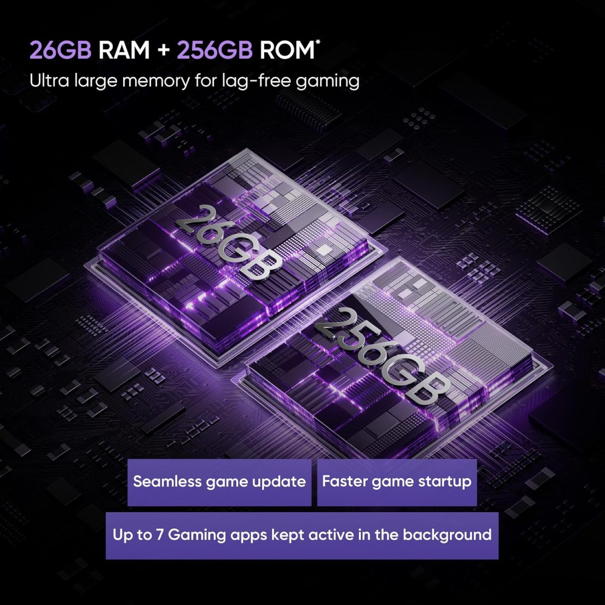 realme 13+ 5G (Dark Purple, 8GB RAM, 256GB Storage) 6.67" AMOLED Display | 80W Ultra Charging DAK | Dimensity 7300E Processor - Image 4