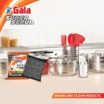 Gala Super Scrub Set – Made of Steel – Black – Pack of 6 - Image 6
