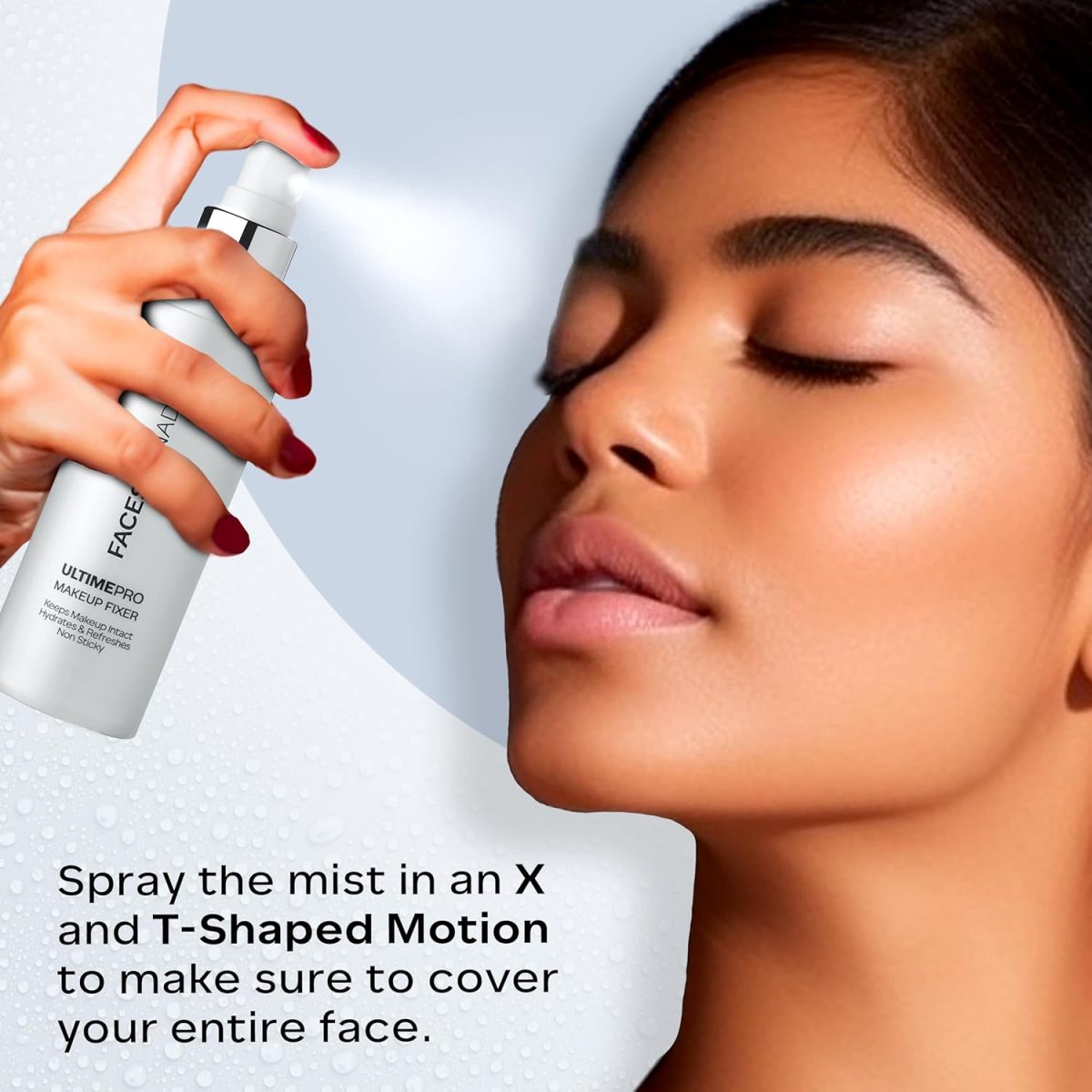 FACESCANADA Ultime Pro Makeup Fixer, 50 Ml | Long Lasting Makeup Setting Spray | Keeps Makeup Intact | Hydrates, Soothes & Refreshes Skin | Hyaluronic Acid & Vitamin E Enriched | No Alcohol - Image 5