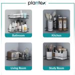 Plantex Drill Free Corner Shelf for Bathroom Wall/Bathroom Organizer Without Drill/Kitchen Shelf/ - Pack of 2 (Black,CED Powder Coated) - Image 6
