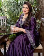 Yashika Women's Bollywood Satin Moss With Swarovski Stone Saree with Blouse |saree for Women | Silk Saree | New Sari | Latest Saree - Image 5