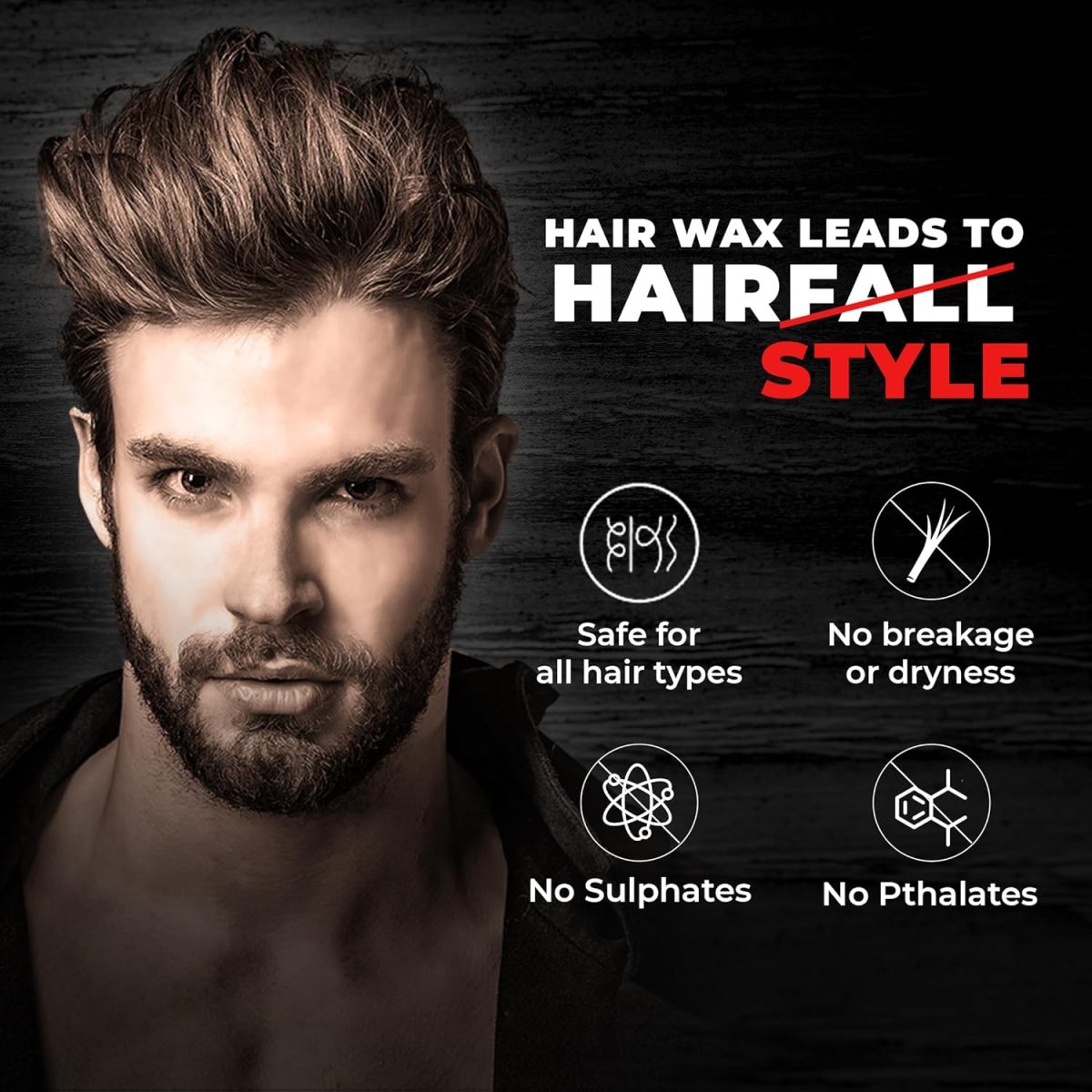 Beardo Hair Clay Wax for Men, 100 gm | Hair Clay for men | Styling Wax | Volumizing | Strong Hold | Restylable |Matte Finish | Easy to Wash Off | Texture Clay for Men - Image 6