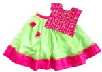 Stanwells Kids Girls Lehnga Choli Net Flared Ruffle Pattern Dress Sleeveless Beautiful Ethnic Hand Sequins Embroidery Traditional Full Length Girl Lehnga Choli - Image 2
