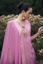 VredeVogel Viscose Rayon Silk Kurta Pant Set with Chiffon Dupatta for Women - Image 3