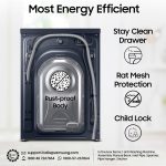 Samsung 9 kg, 5 Star, AI Control, AI Ecobubble, Super Speed, Wi-Fi, Hygiene Steam with Inbuilt Heater, Digital Inverter, Fully-Automatic Front Load Washing Machine (WW90DG6U24ASTL, NAVY) - Image 6