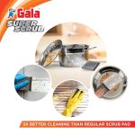 Gala Super Scrub Set – Made of Steel – Black – Pack of 6 - Image 5
