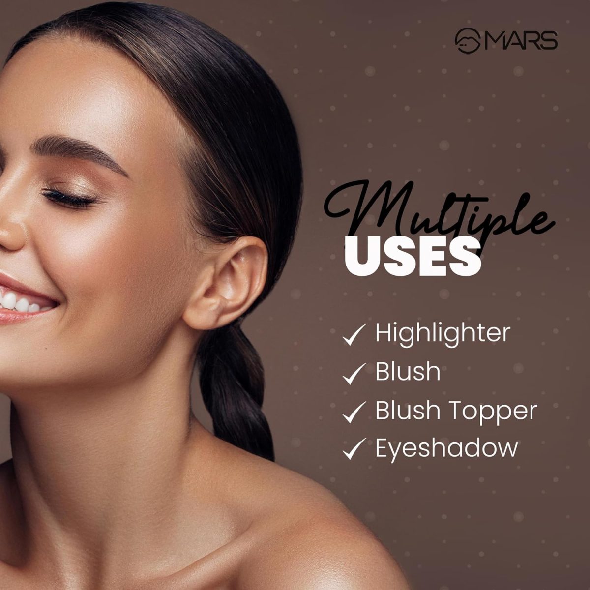 MARS Glowzilla 6 Colour Highlighter Palette | Ultra Blendable & Long Lasting | Blinding Glow (12.0gm) (Shade-02) - Image 3
