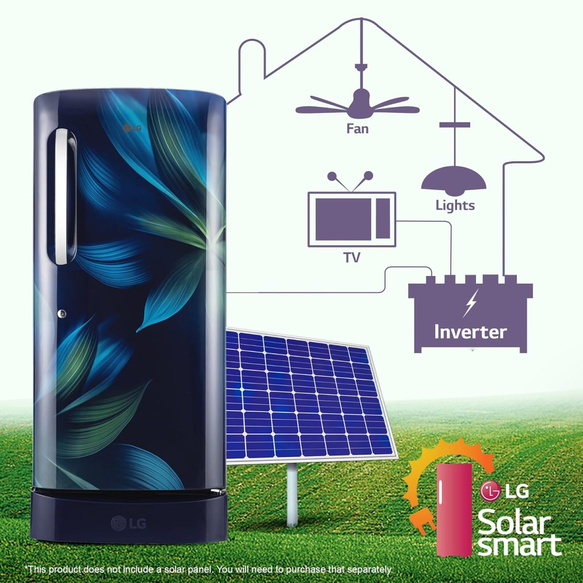 LG 210 L, 5 Star, Direct Cool, Smart Inverter Compressor, Single Door Refrigerator (2025 Model, GL-D231ABAU, Blue Aurora, Humidity Controller, Base stand with Drawer & Fast Ice Making) - Image 8