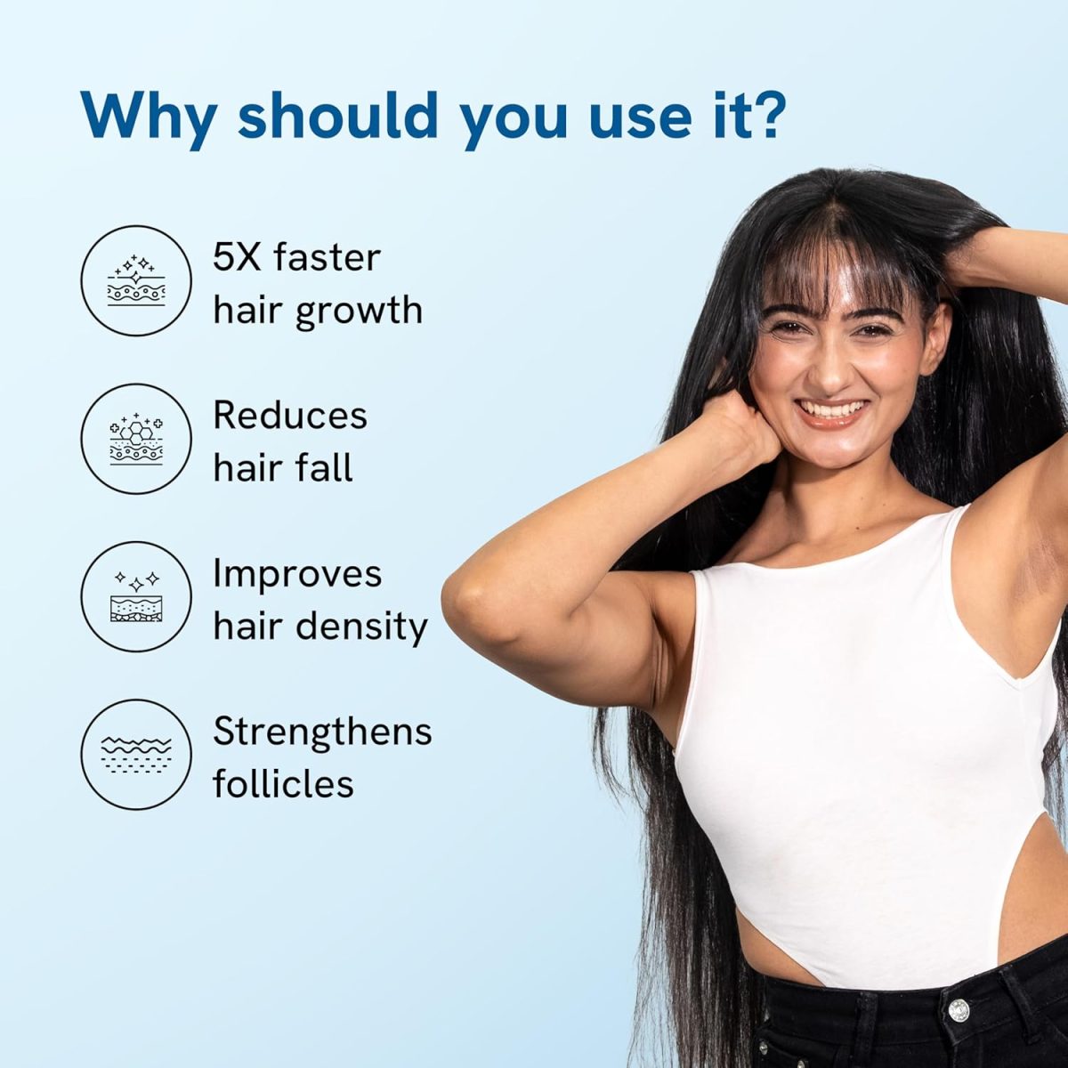 Be Bodywise Rosemary Hair Growth Serum (Roll On) | 3% Redensyl & 2% Anagain | Hair fall control serum for Women & Men | Promotes Hair Growth & Stimulates Hair Follicles | For All Hair Types | 25ml - Image 3