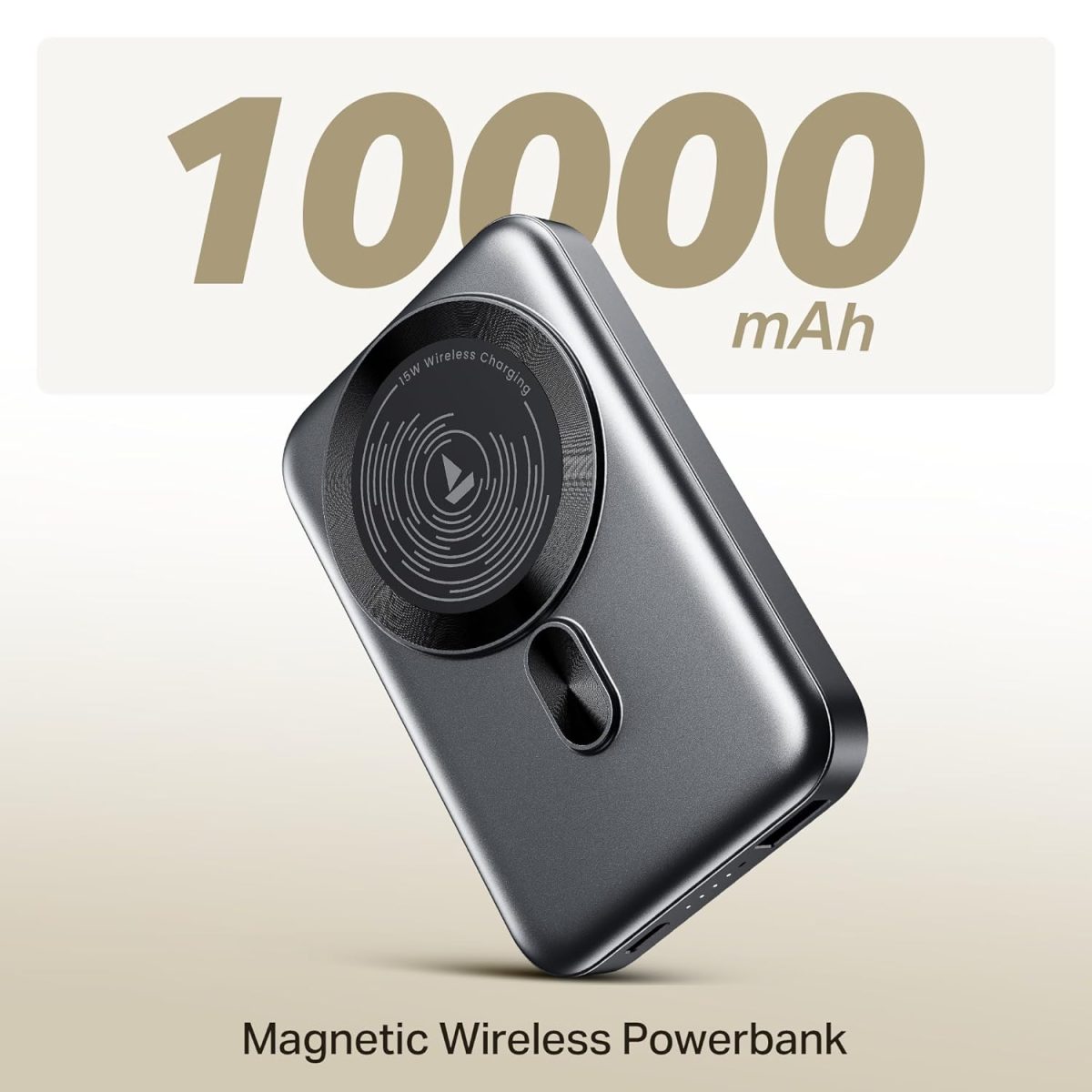 boAt New Launch EnergyShroom PB331 (Magsafe) 10000mAh Magnetic Wireless Powerbank, 15W Wireless & 22.5W Wired Charging for (iPhone 16,15,14,13 & 12, Android & Other Qi Enabled Devices) (Ash Grey) - Image 7