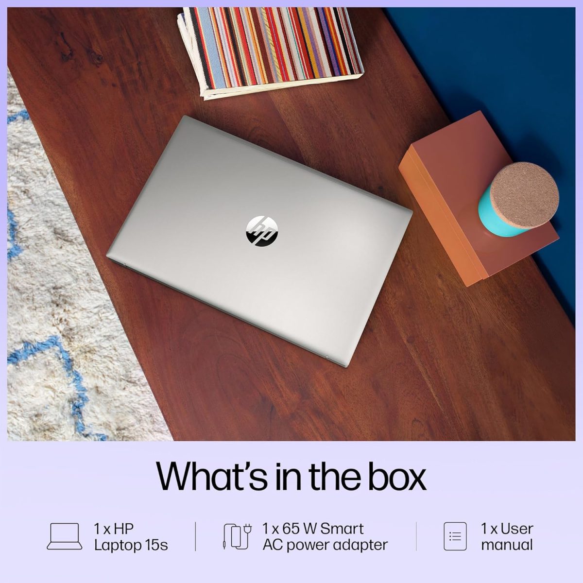 HP 15s, 12th Gen Intel Core i3-1215U Laptop (8GB DDR4, 512GB SSD) Anti-Glare, 15.6"/39.6cm, FHD, Win 11, MS Office 21, Silver, 1.69kg, Intel UHD Graphics, HD Camera, Dual Speakers, fy5011TU - Image 12