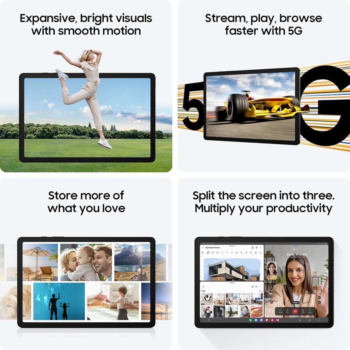 Samsung Galaxy Tab A9+ [Smartchoice], 27.94 cm (11.0 inch) Display, RAM 8 GB, ROM 128 GB Expandable, Wi-Fi Tablet, Gray - Image 5