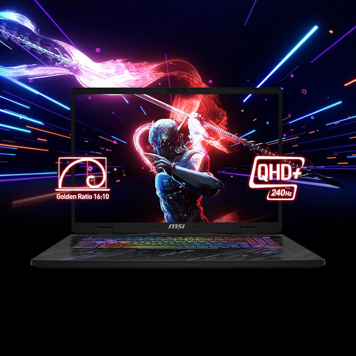 MSI Pulse 17 AI, Intel Core Ultra 7 155H, Built-in AI, 43CM 16:10 QHD+ 240Hz Gaming Laptop(16GB/1TB NVMe SSD/Windows 11 Home/NVIDIA GeForce RTX 4070, Core Black/2.8Kg), C1VGKG-031IN - Image 8