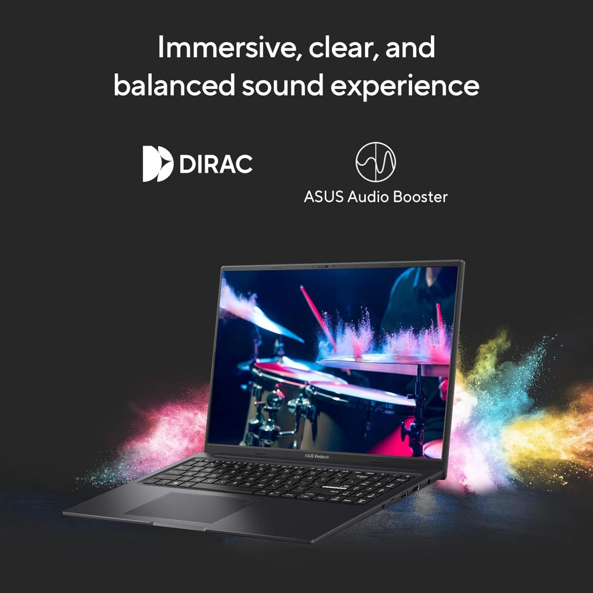 ASUS Vivobook 16X 13th Gen,Intel Core i5-13420H Creator/Gaming Laptop(NVIDIA RTX 3050-4GB/16GB/512GB/FHD+/16.0"/144Hz/Windows 11/M365 Basic(1Year)*/Office Home 2024/Indie Black/1.67 kg)K3605VC-RP412WS - Image 10