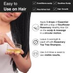 Soulflower Rosemary Essential Oil for Hair Growth, Hair Fall Control and Nourishment, Skin Care | Clinically Tested & Ecocert Certified Organic 100% Pure, Natural, Undiluted | 15ml - Image 7