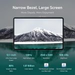 HONOR Pad 9 (Smartchoice) WiFi Tablet with Free Bluetooth Keyboard, 12.1-Inch 2.5K Display, 8GB, 256GB Storage, Snapdragon 6 Gen 1 (4nm), 8 Speakers, Up-to 17 Hours, Android 13, Metal Body, Gray - Image 3