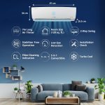 Lloyd 1.0 Ton 3 Star Inverter Split AC (5 in 1 Convertible, Copper, Anti-Viral + PM 2.5 Filter, 2023 Model, White with Chrome Deco Strip, GLS12I3FWAEV/WAEA) - Image 5