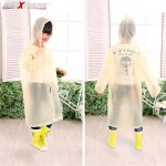 Allextreme EXRS02A Women EVA Transparent Rain Coat Hooded Outdoor Water Resistant Portable Raincoat Suit (Universal Size, Random Colors) - Image 6
