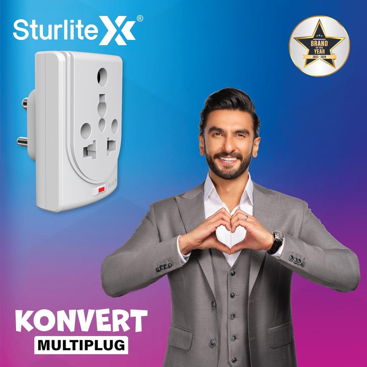 Sturlite Konvert Multiplug| 6-16 Conversion| Universal AC Travel Adapter|6Amp 240V| ABS Strong Body Socket (Pack of 1) - Image 2