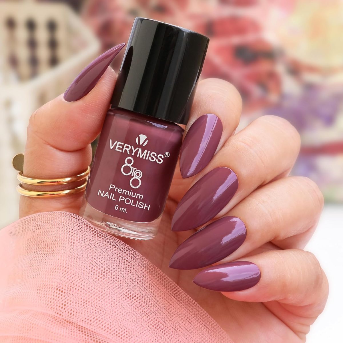VERYMISS Premium Glossy Nail Polish 6ml | Smooth Application | Quick Drying | Paraben Free | Ultra Long Lasting Nail Paints - Pack of 1 (Grape) - Image 4