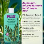PLIX - THE PLANT FIX Fix Rosemary Advanced Anti Hair Fall Shampoo & Serum | Reducing Hair Loss & Breakage | All Hair Types | Men & Women | Sulphate & Parabeen Free| Dermatologically Tested, 440 g - Image 4