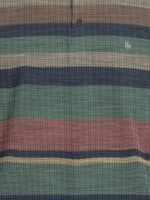 BULLMER Striped Textured Printed Polo Neck Fullsleeve T-Shirt with Rib for Men - Image 6