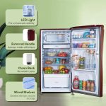 Haier 165 L, 1 Star, Direct-Cool Single Door Refrigerator (HED-171RS-P, Red Mono) - Image 4