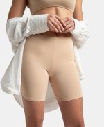 Jockey 1529 Women's High Coverage Super Combed Cotton Elastane Stretch Mid Waist Shorties with Concealed Waistband - Image 5
