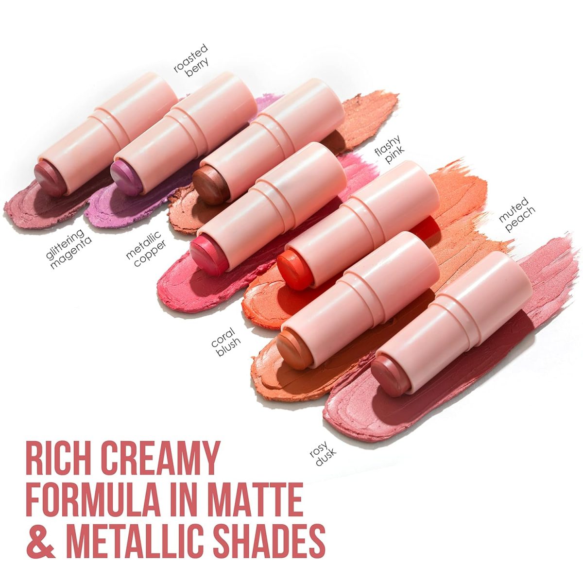 Blue Heaven Kiss & Blush Lip, Cheek & Eye Tint with Avocado Oil & Mango Butter | 3-in-1 blush for face makeup | Rich & Creamy Formula |Easily Blendable | Multipurpose Makeup, Roasted Berry, 8.5gm - Image 5