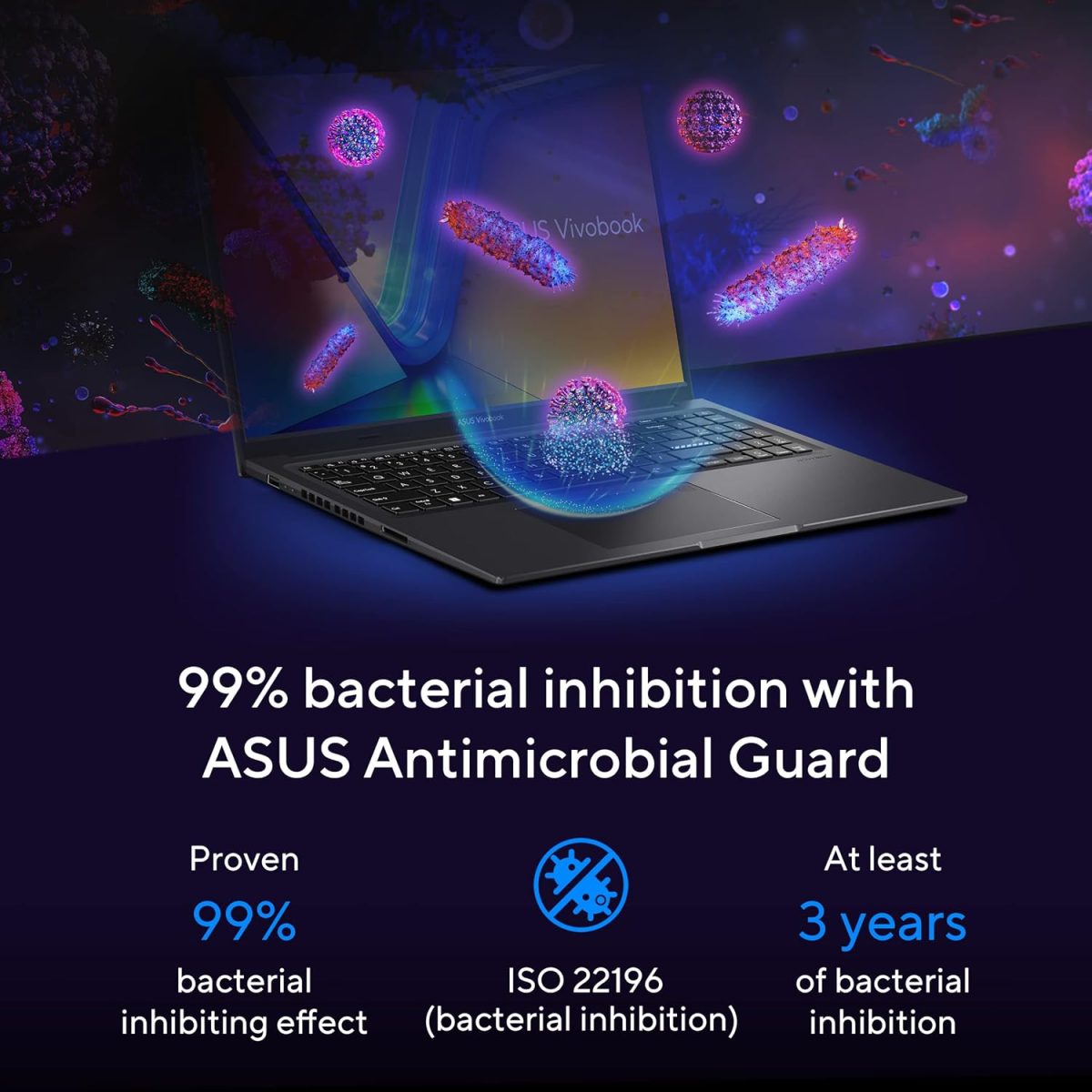 ASUS Vivobook 16X 13th Gen,Intel Core i5-13420H Creator/Gaming Laptop(NVIDIA RTX 3050-4GB/16GB/512GB/FHD+/16.0"/144Hz/Windows 11/M365 Basic(1Year)*/Office Home 2024/Indie Black/1.67 kg)K3605VC-RP412WS - Image 13