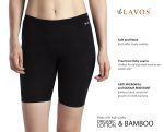 LAVOS Women Under Dress Sports Cycling Shorts, Bamboo Cotton Activewear Yoga Gym Workout Anti-Bacterial Uniform, Elastic Mid Waist Shorties Tights for Womens and Girls - Image 5
