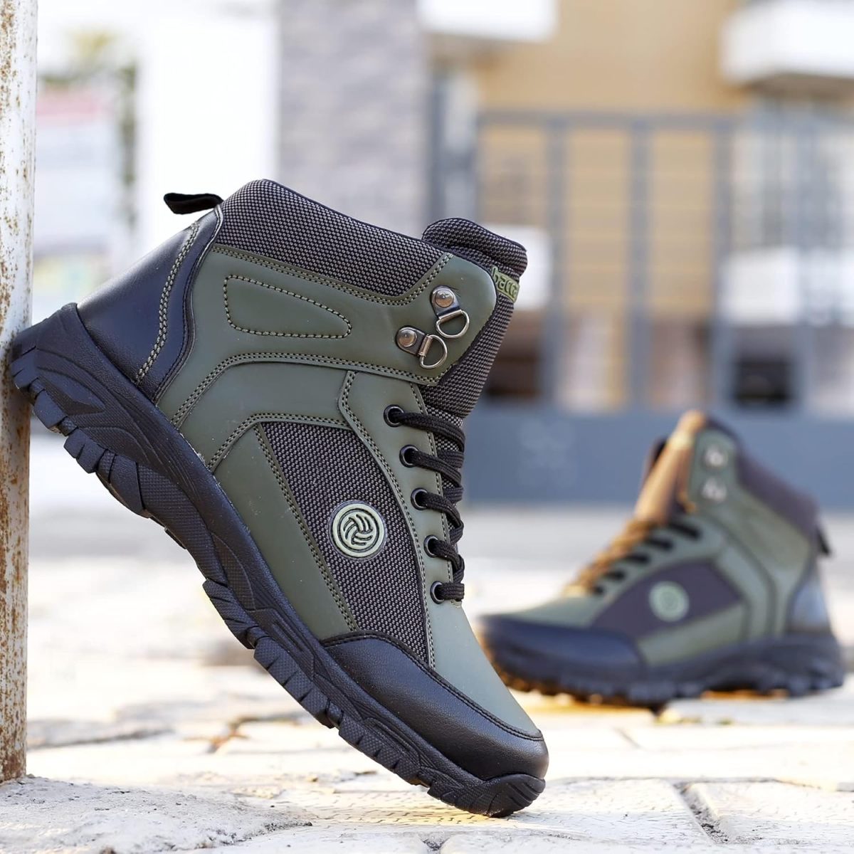 Bacca Bucci Men Lace Up Hiking Boot - Image 2