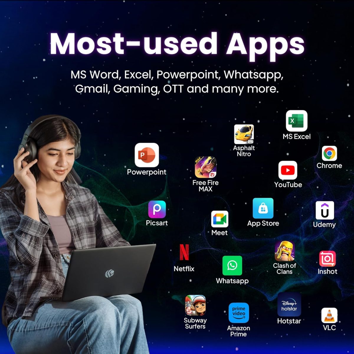 Primebook S WiFi, 2025(New) Android Based MediaTek MT8183 - (PrimeOS) Thin and Light Laptop (11.6 Inch, 1.065 Kg, Type C) (4GB/128GB eMMC Storage) - Image 7
